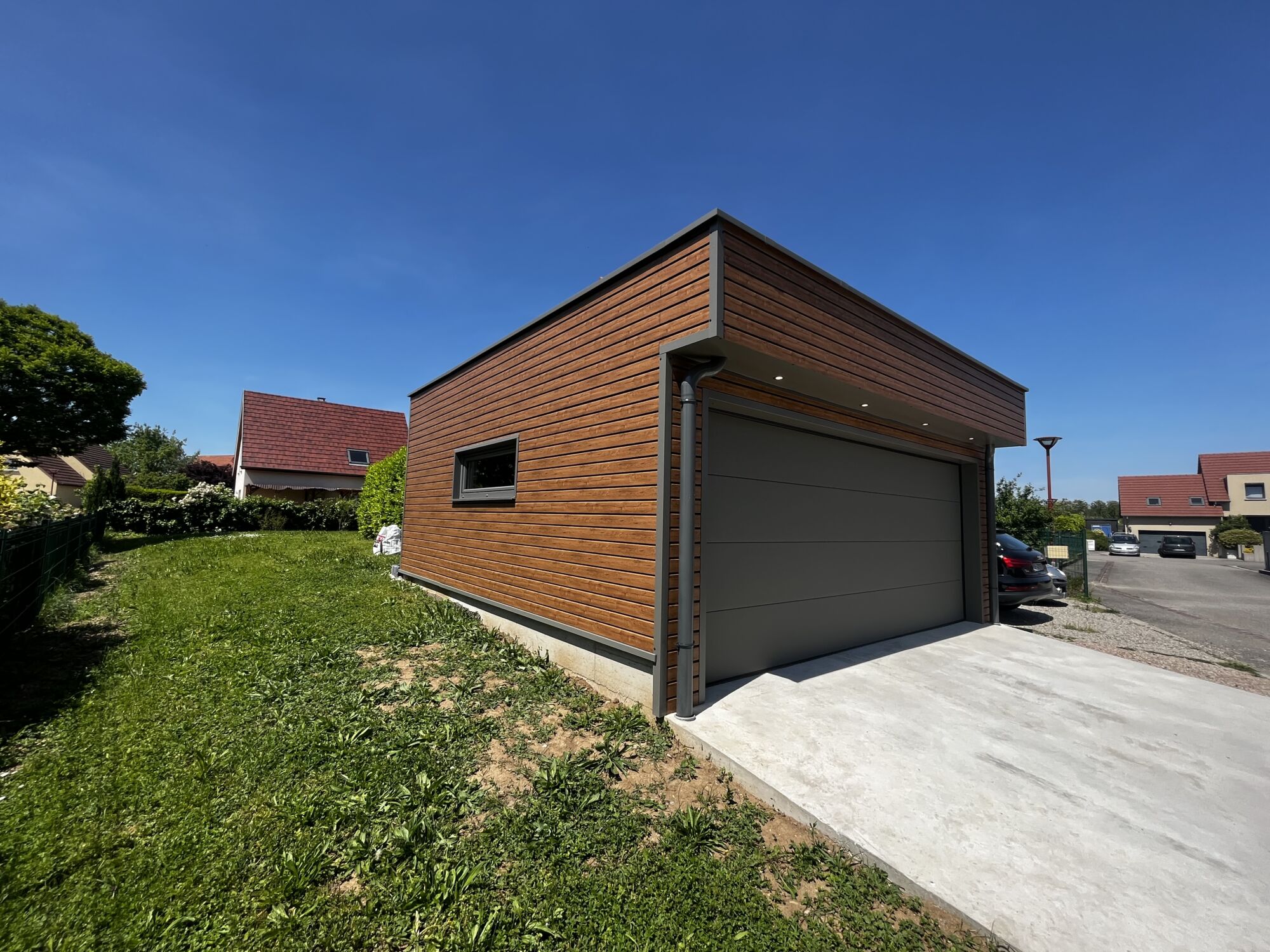 Garage en ossature bois à Niederhergheim Saint-Louis